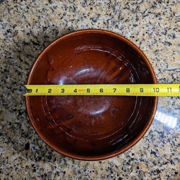 60's Marcrest Daisy Dot Ovenproof Stoneware 10" Bowl - Picture 9 of 11